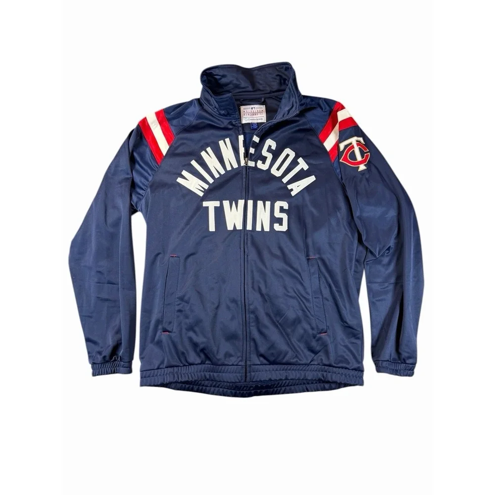 Minnesota Twins Jacket G-III Carl Banks MLB Full Zip Blue Men's XL